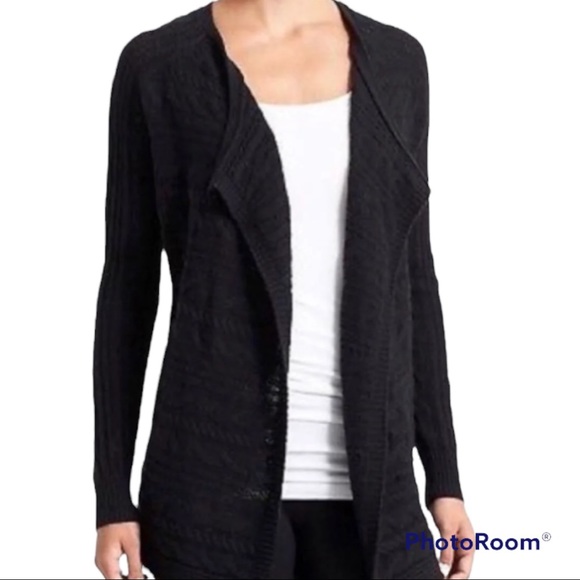Athleta Black Estra Cableknit Long 